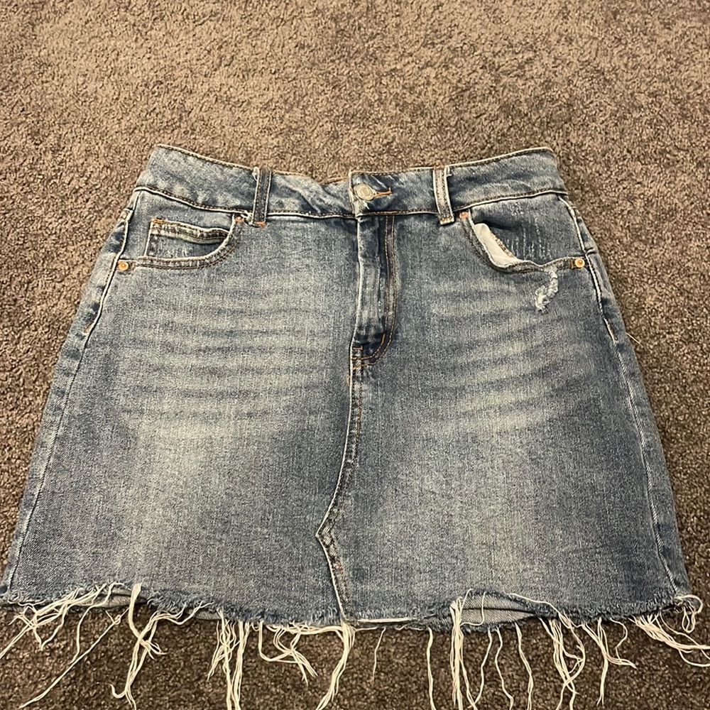 Denim jean skirt
